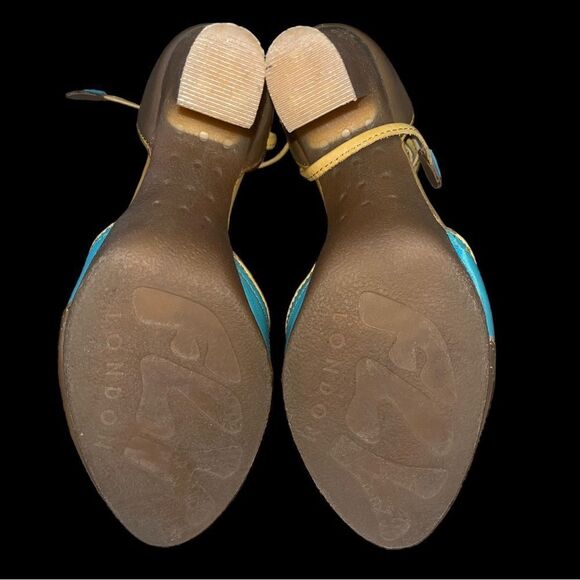 RARE Fly London retro vintage-inspired 40s pinup rockabilly swing heels. - Picture 3 of 3